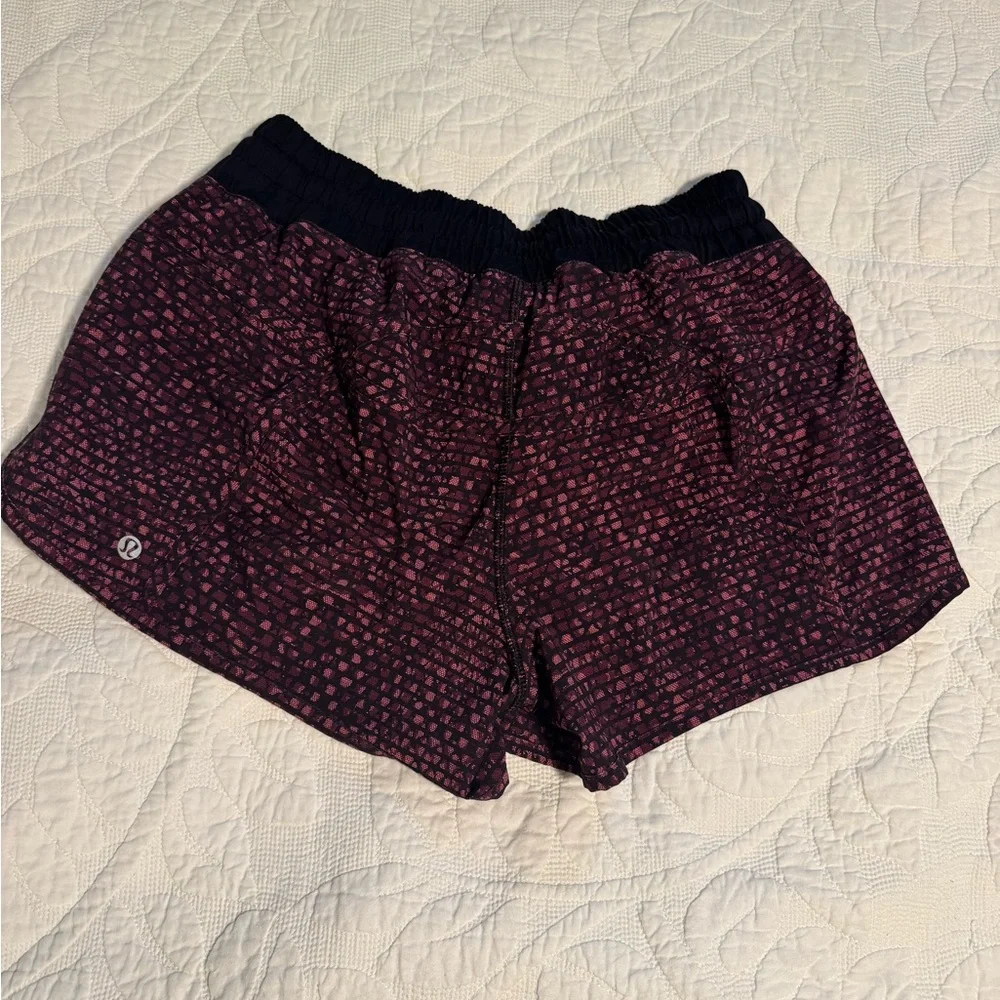 Lululemon Black and Pink Athletic Shorts - Picture 2 of 4